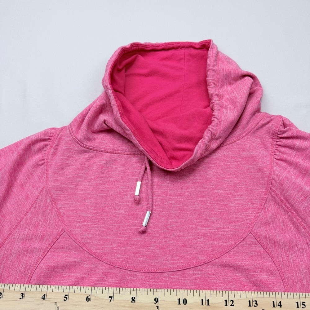prAna Ember Cowl Hoodie (also referred to as the Ember Pullover), Azalea color - Picture 5 of 8